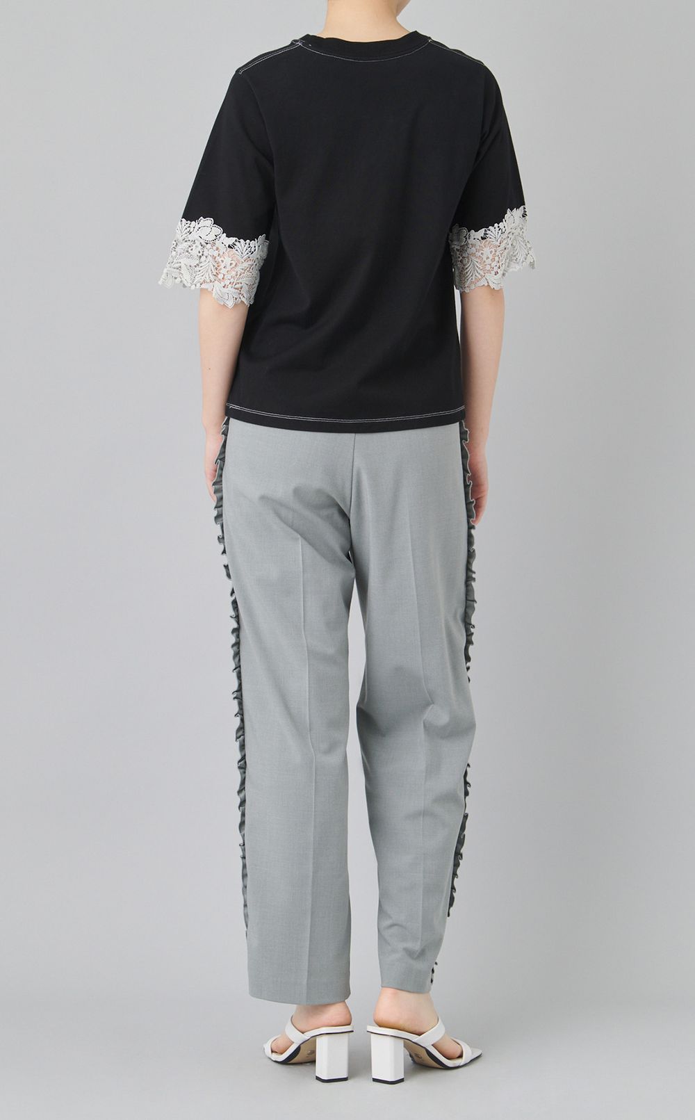 【reADdress】レーススリーブカットソー