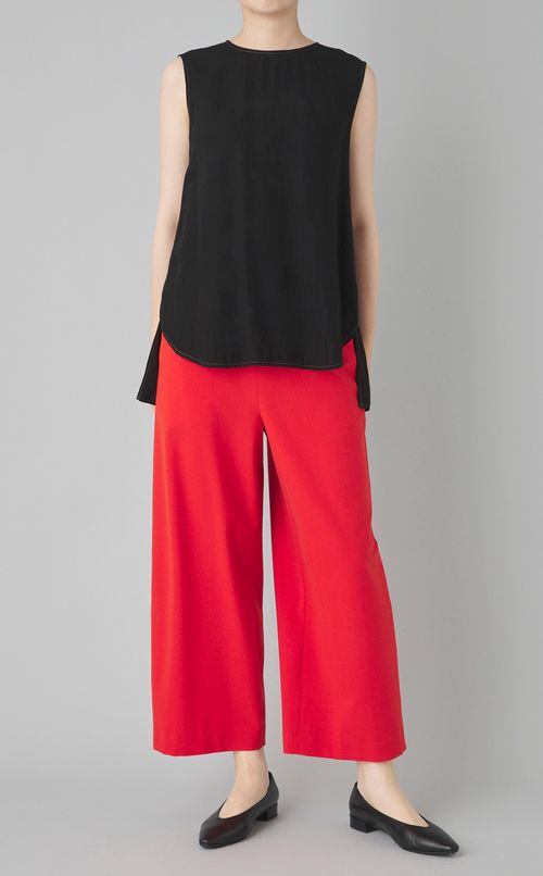 【reADdress】リネン混ノースリーブブラウス