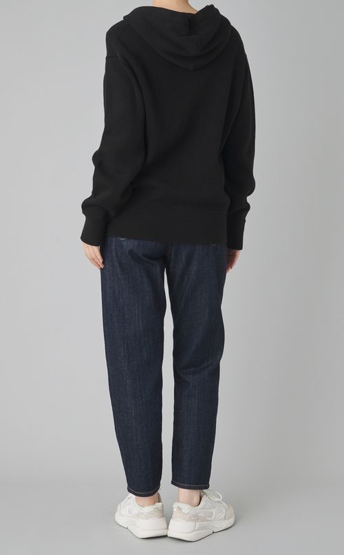 【reADdress】ミラノリブコットンニットパーカー