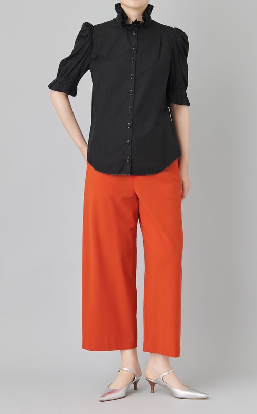 【reADdress】ギャザーハイネックシャツ