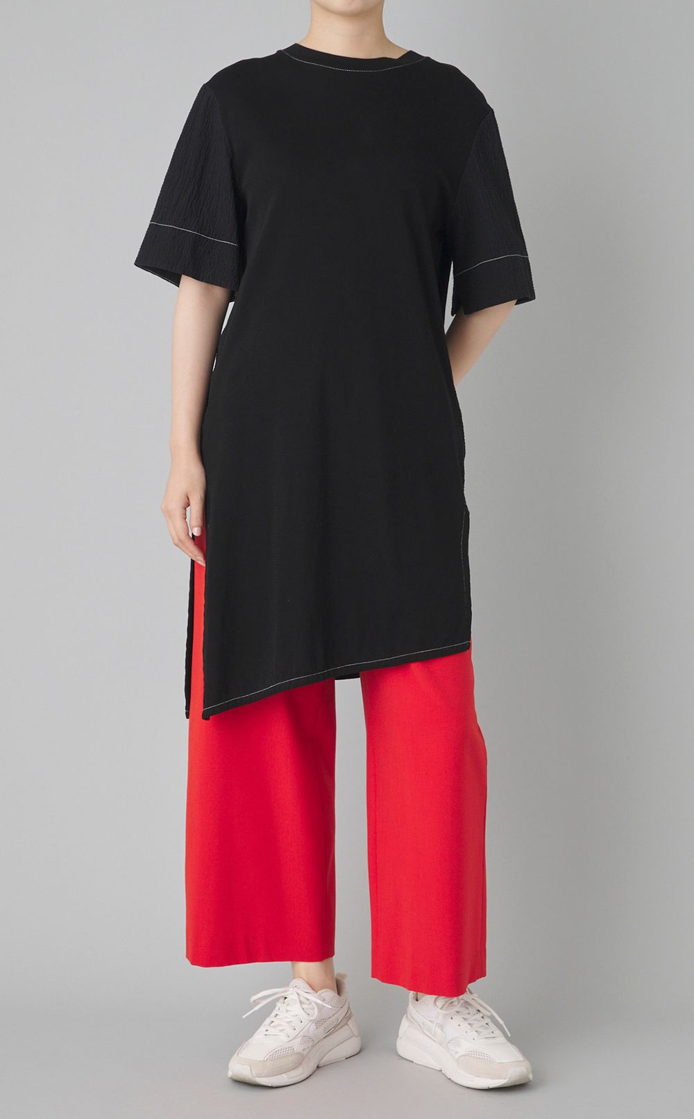 【reADdress】シャーリングロングプルオーバー