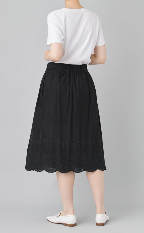 【reADdress】エンブロイダリーギャザースカート