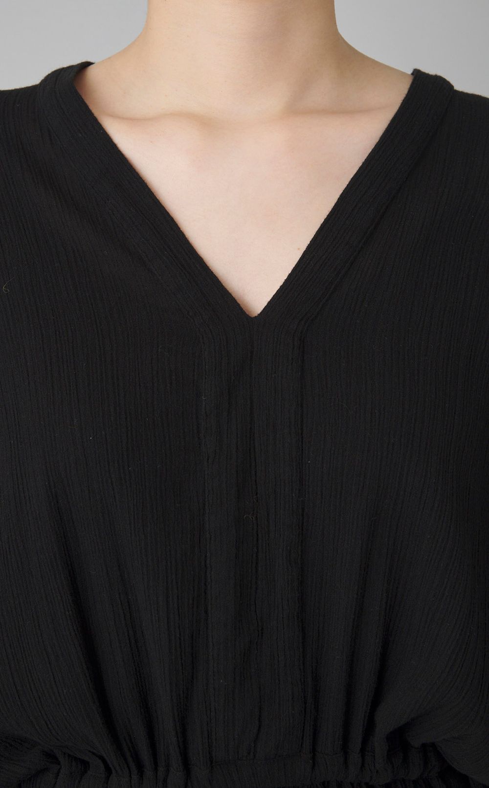 【reADdress】コットンVネックワンピース