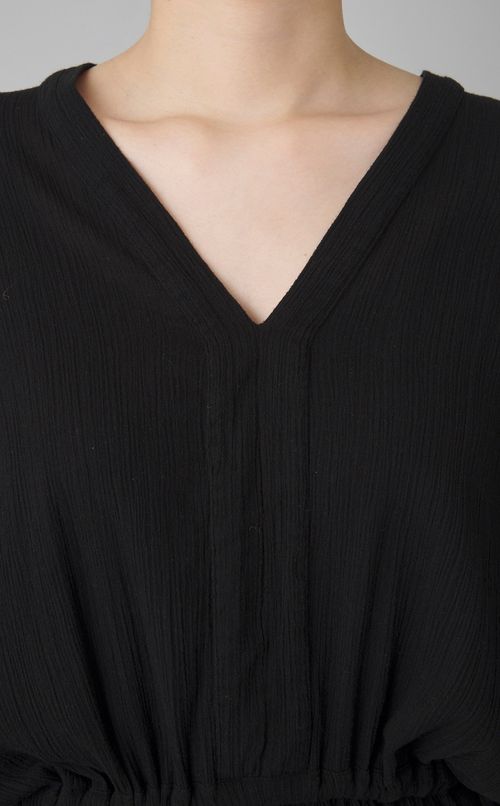 【reADdress】コットンVネックワンピース