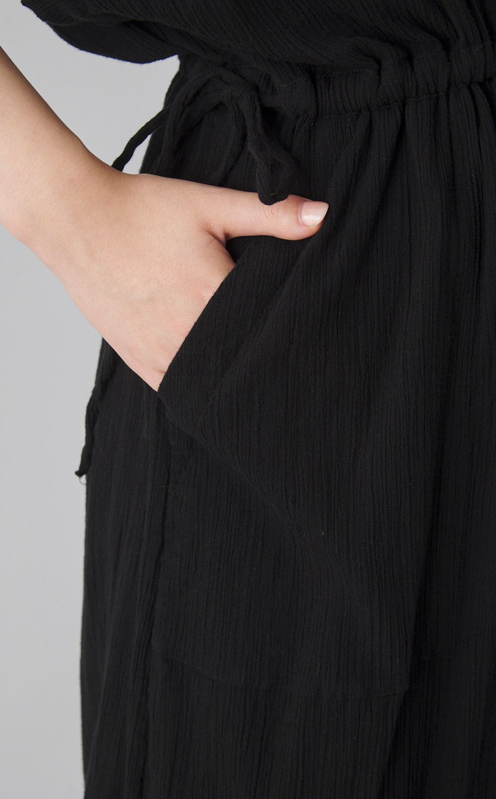 【reADdress】コットンVネックワンピース