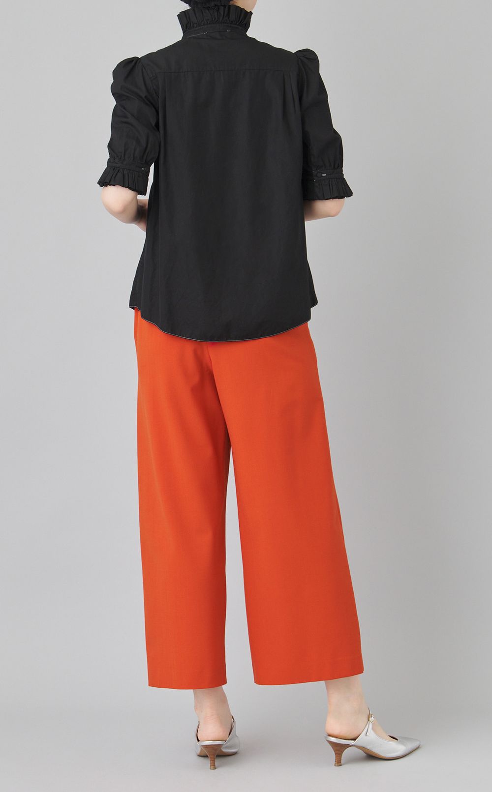 【reADdress】ギャザーハイネックシャツ