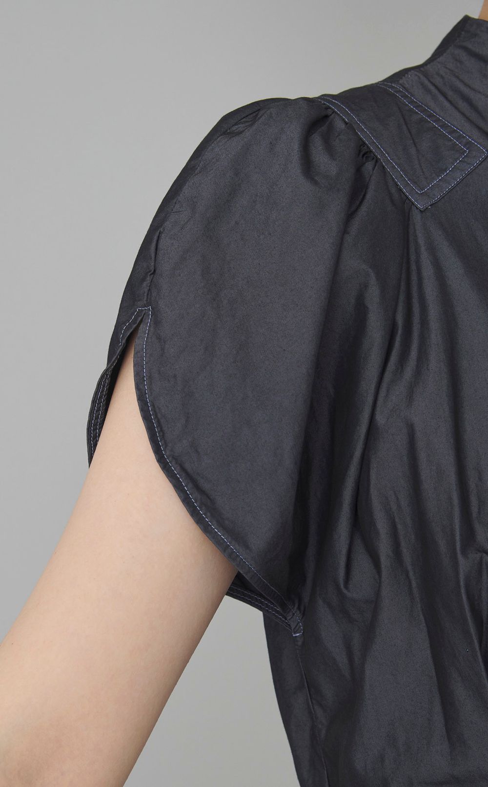 【reADdress】ギャザースリーブサイドタイワンピース