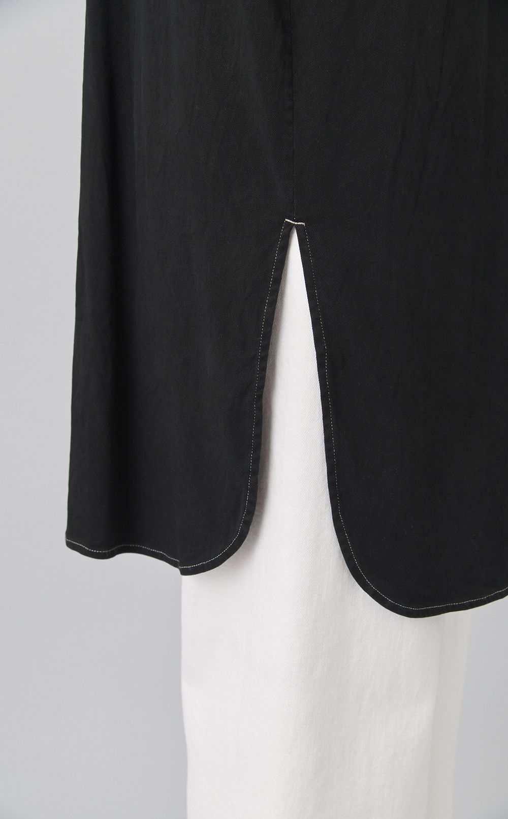 【reADdress】シルクシャツミニワンピース