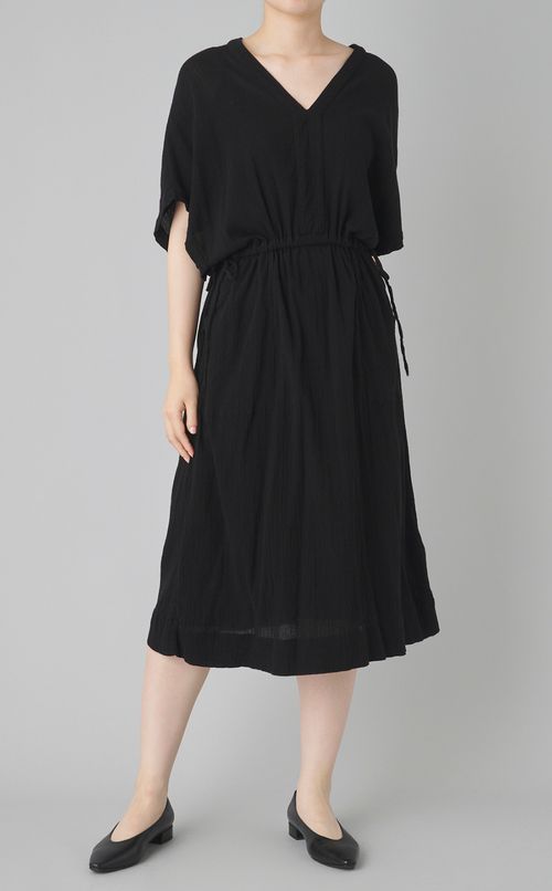 【reADdress】コットンVネックワンピース