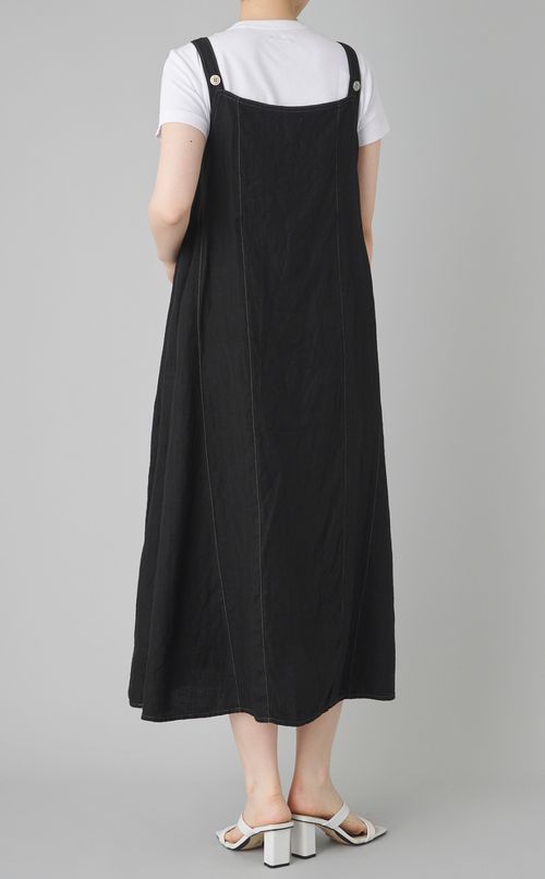 【reADdress】リネンロングジャンパースカート