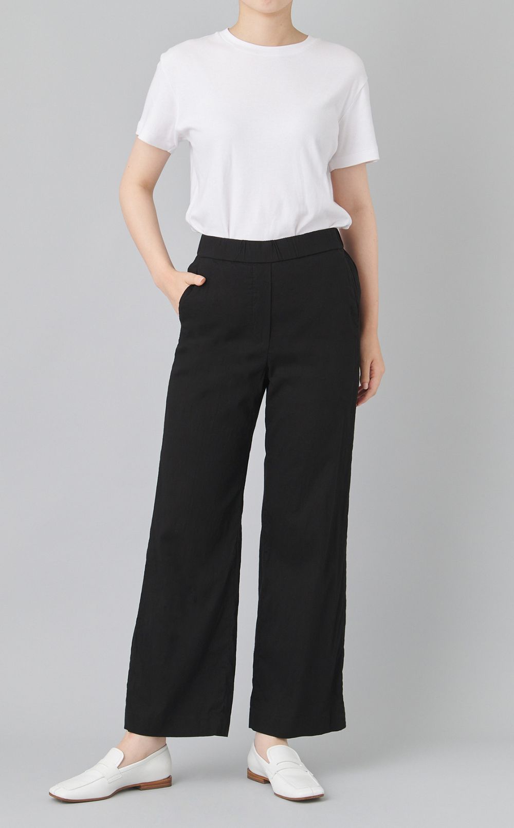 【reADdress】ワイドクロップドパンツ