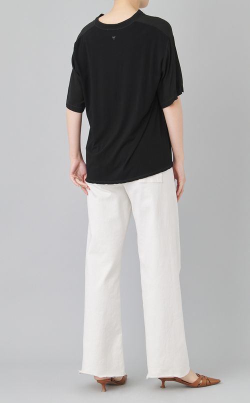 【reADdress】シルクVネックブラウス