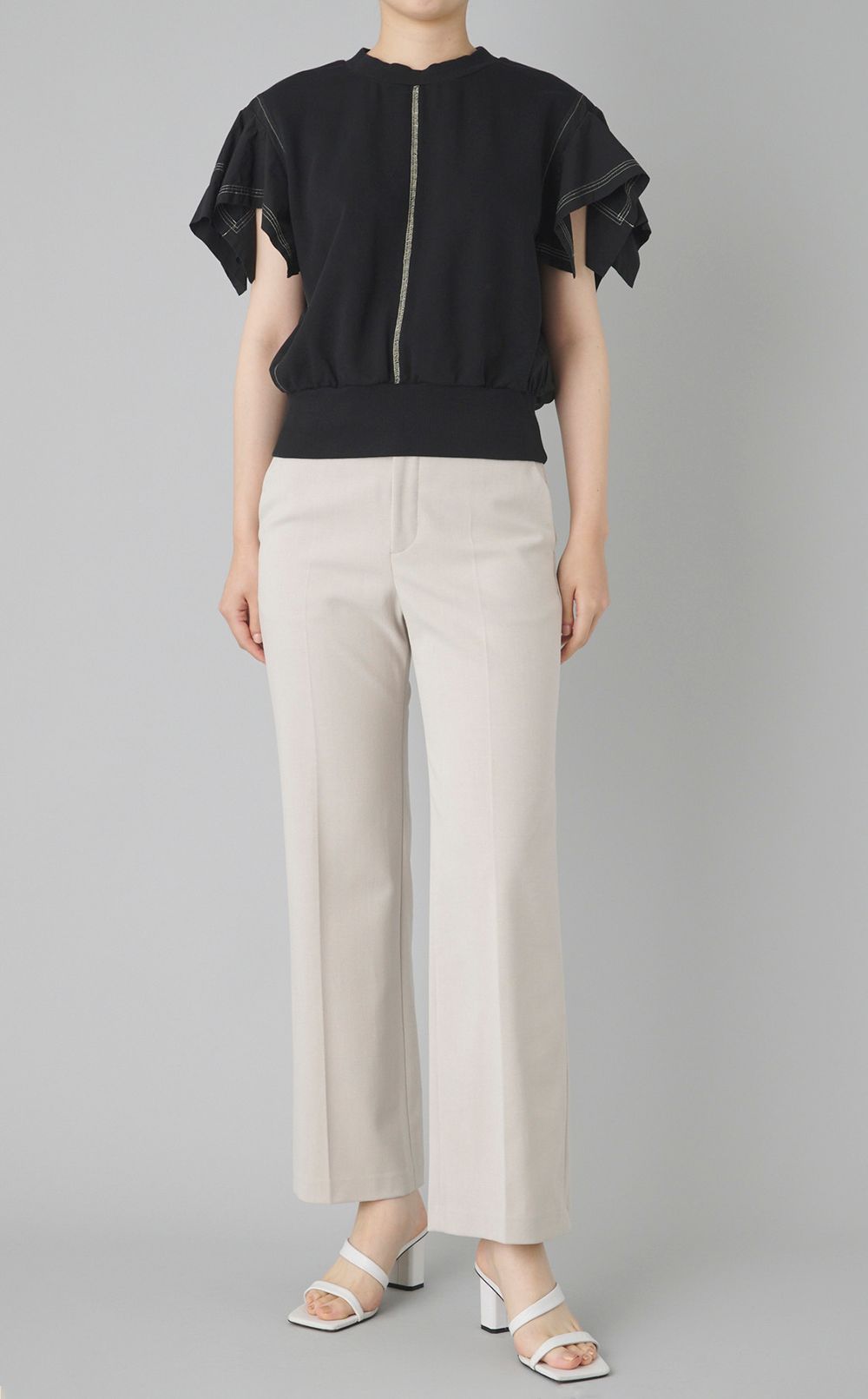 【reADdress】デザインスリーブカットソー