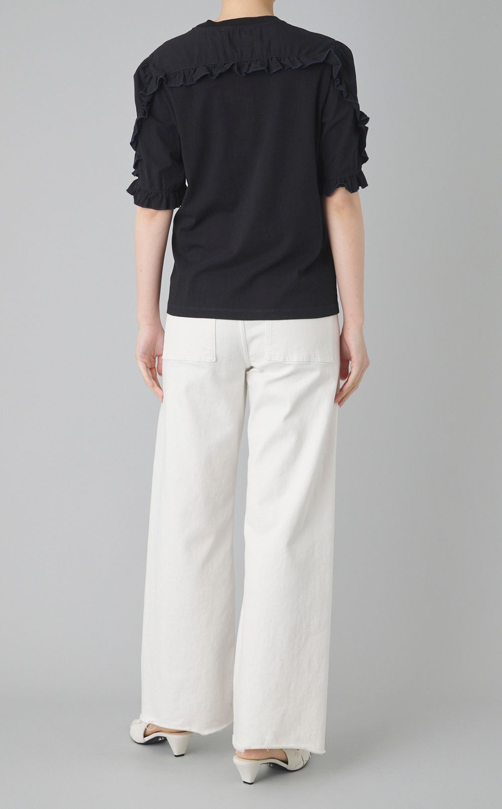 【reADdress】フリルジャージプルオーバー