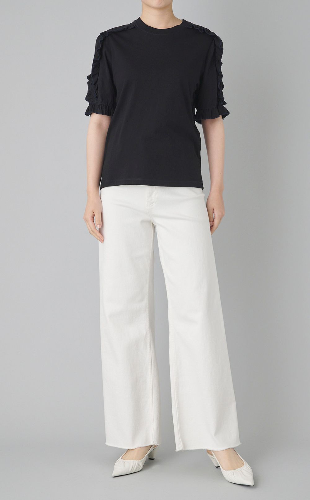 【reADdress】フリルジャージプルオーバー