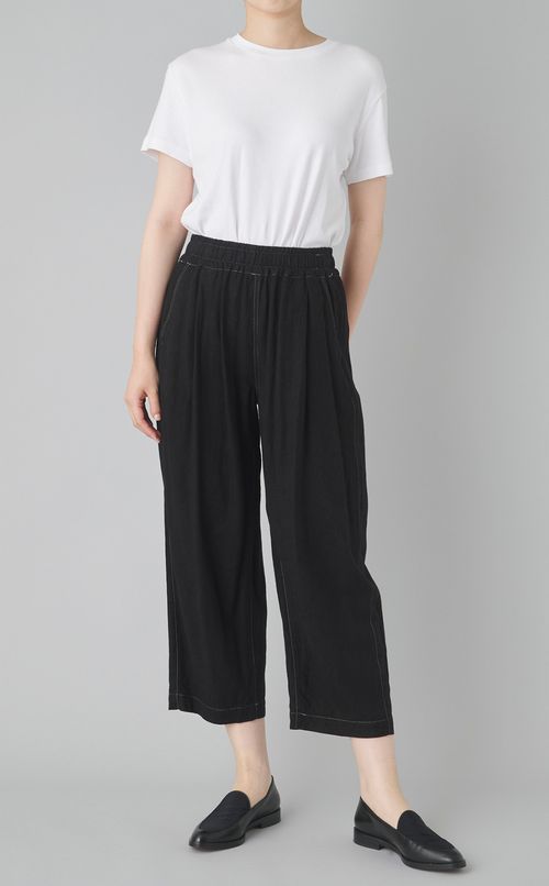 【reADdress】リネン混ペイズリーイージーパンツ