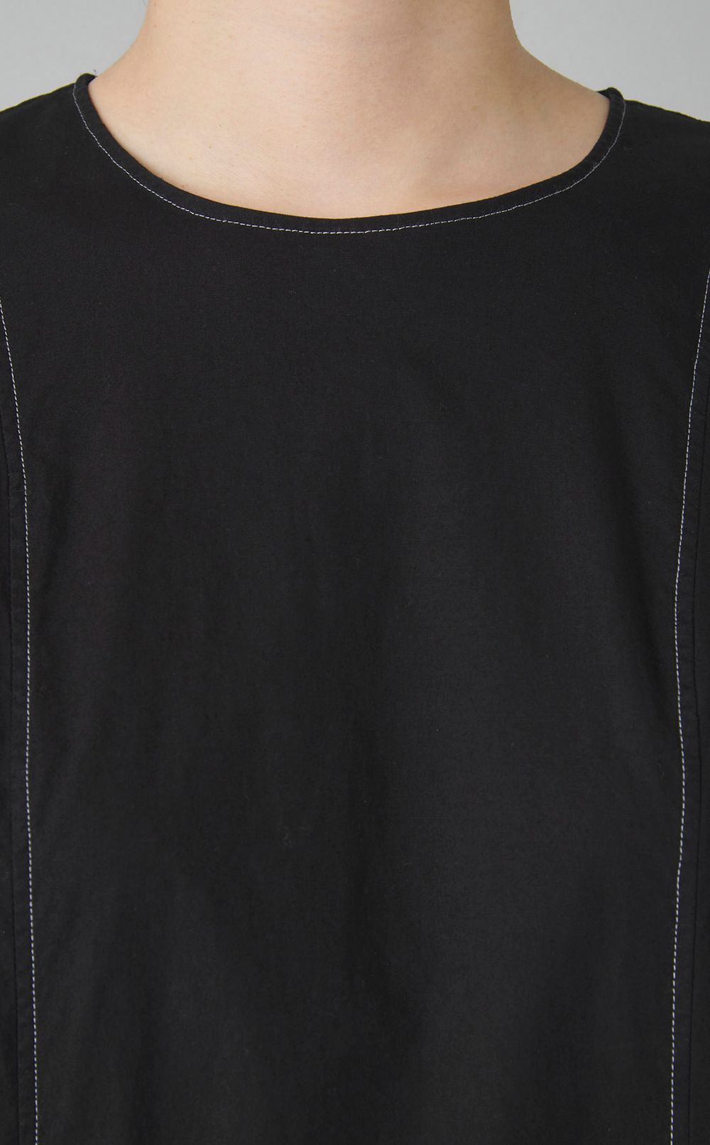 【reADdress】クルーネックギャザーロングワンピース