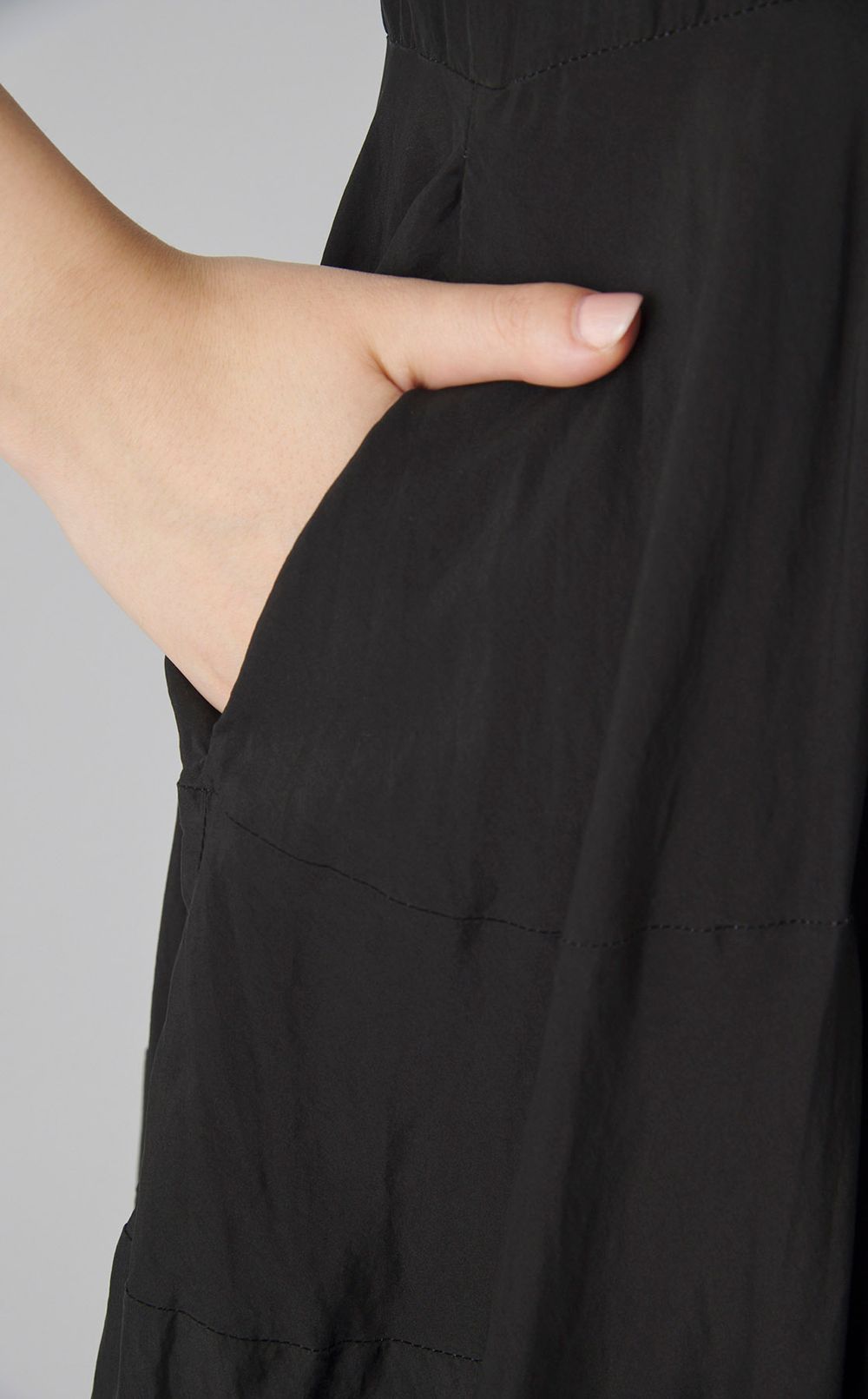 【reADdress】シルクタフタワンピース