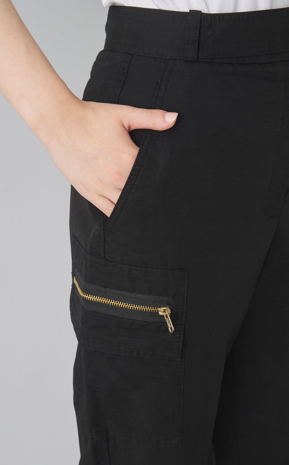 【reADdress】ベルト付クロップドパンツ