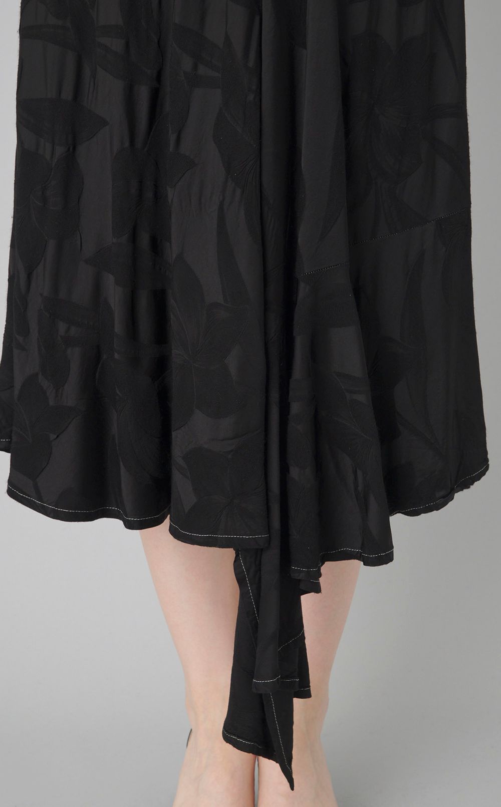 【reADdress】レーヨンアシンメトリーワンピース