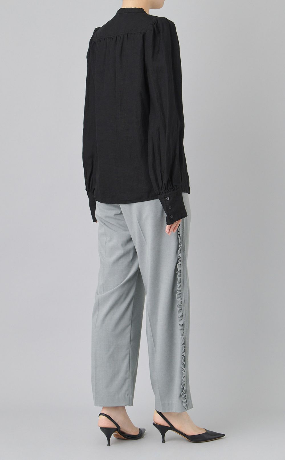 【reADdress】レースリネンブラウス