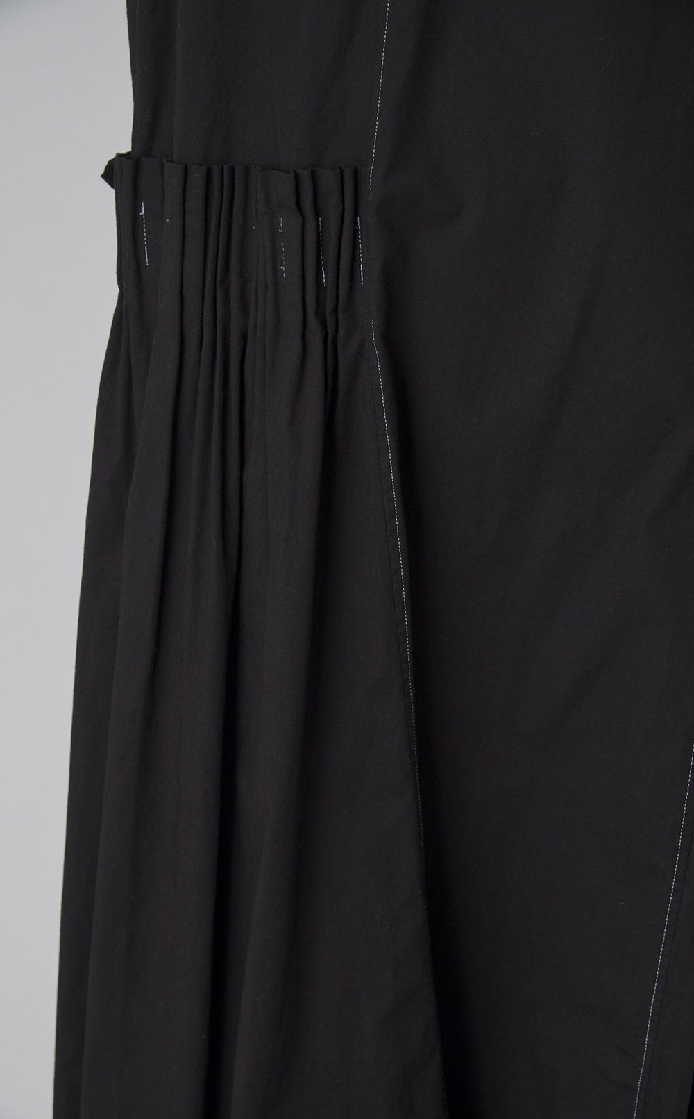 【reADdress】クルーネックギャザーロングワンピース