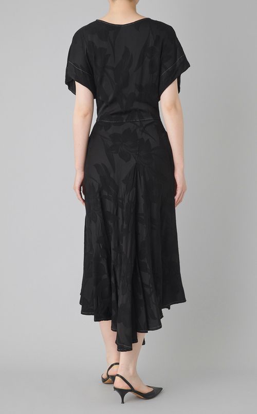 【reADdress】レーヨンアシンメトリーワンピース