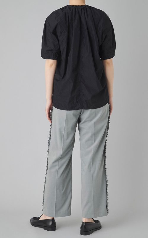 【reADdress】コットンポプリンショートスリーブブラウス