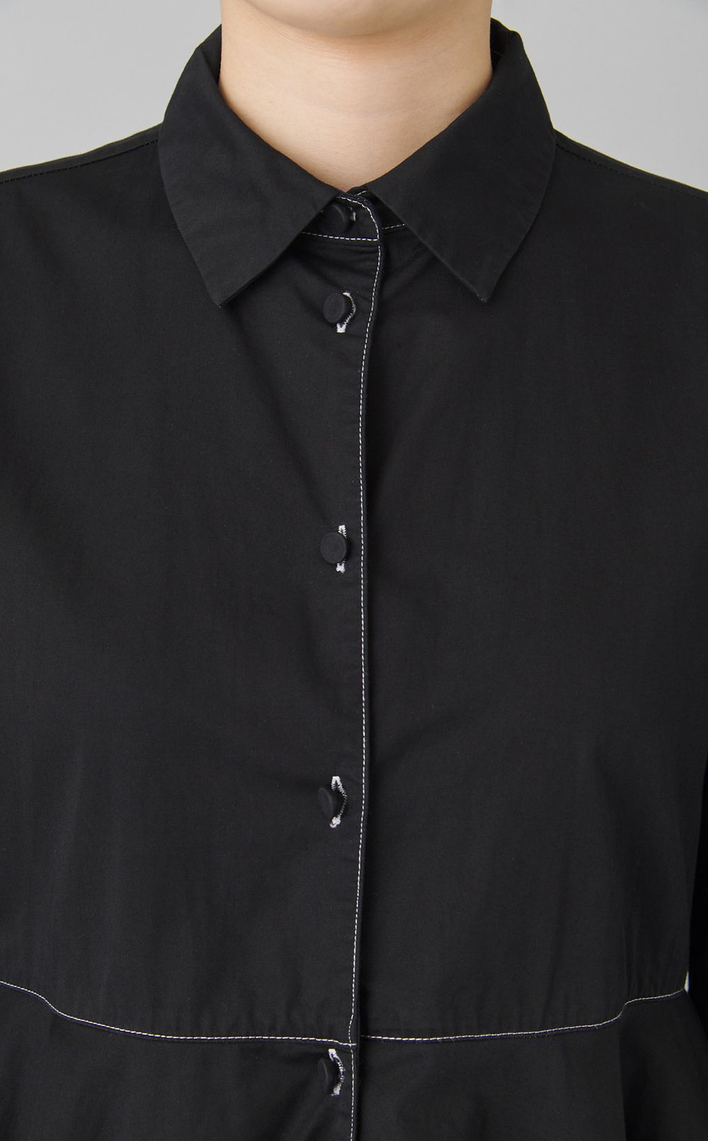 【reADdress】コットンティアードフレアシャツ