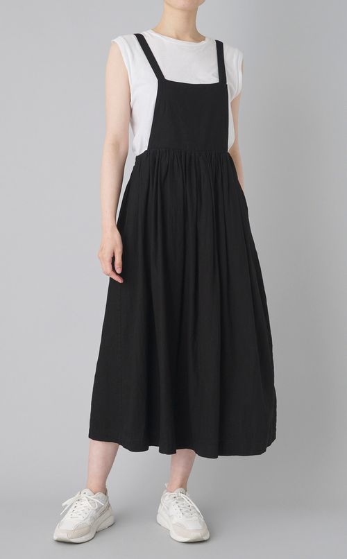 【reADdress】コットンリネンサロペットワンピース