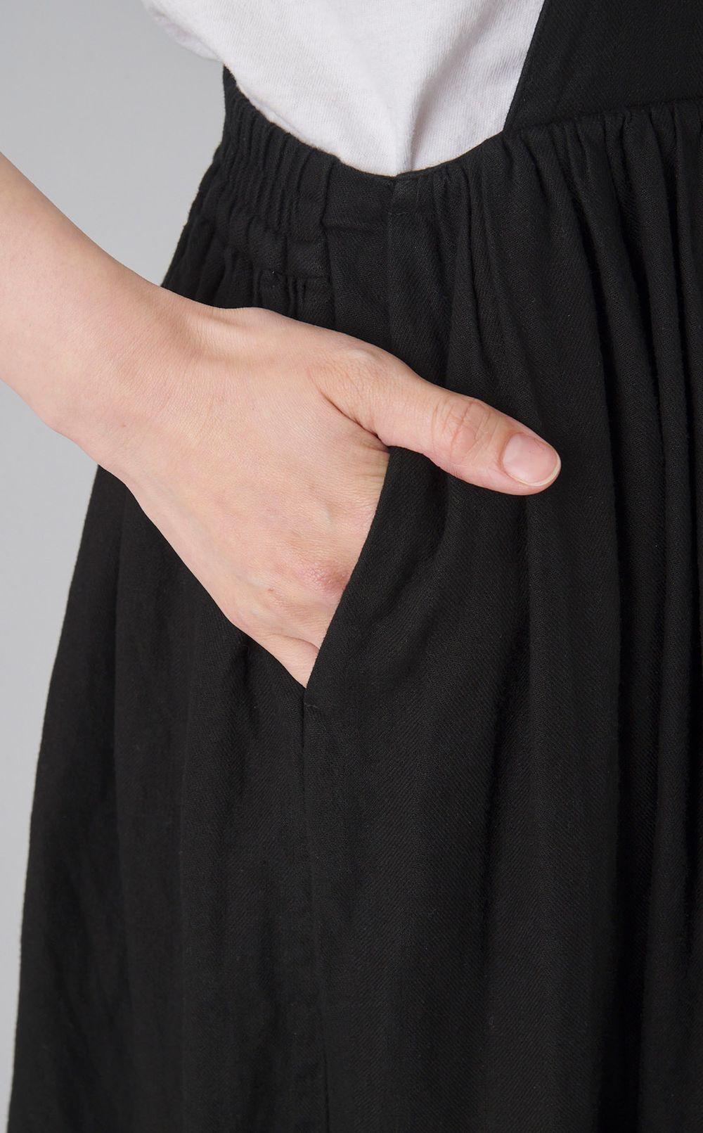 【reADdress】コットンリネンサロペットワンピース