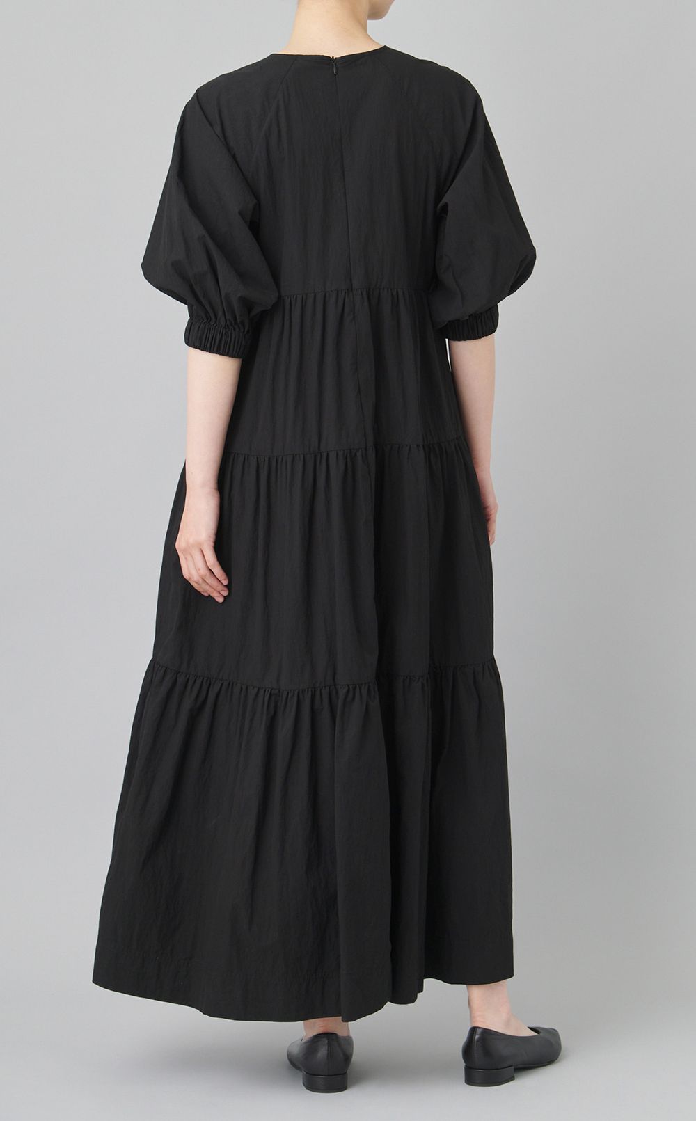 【reADdress】コットン混ティアードワンピース