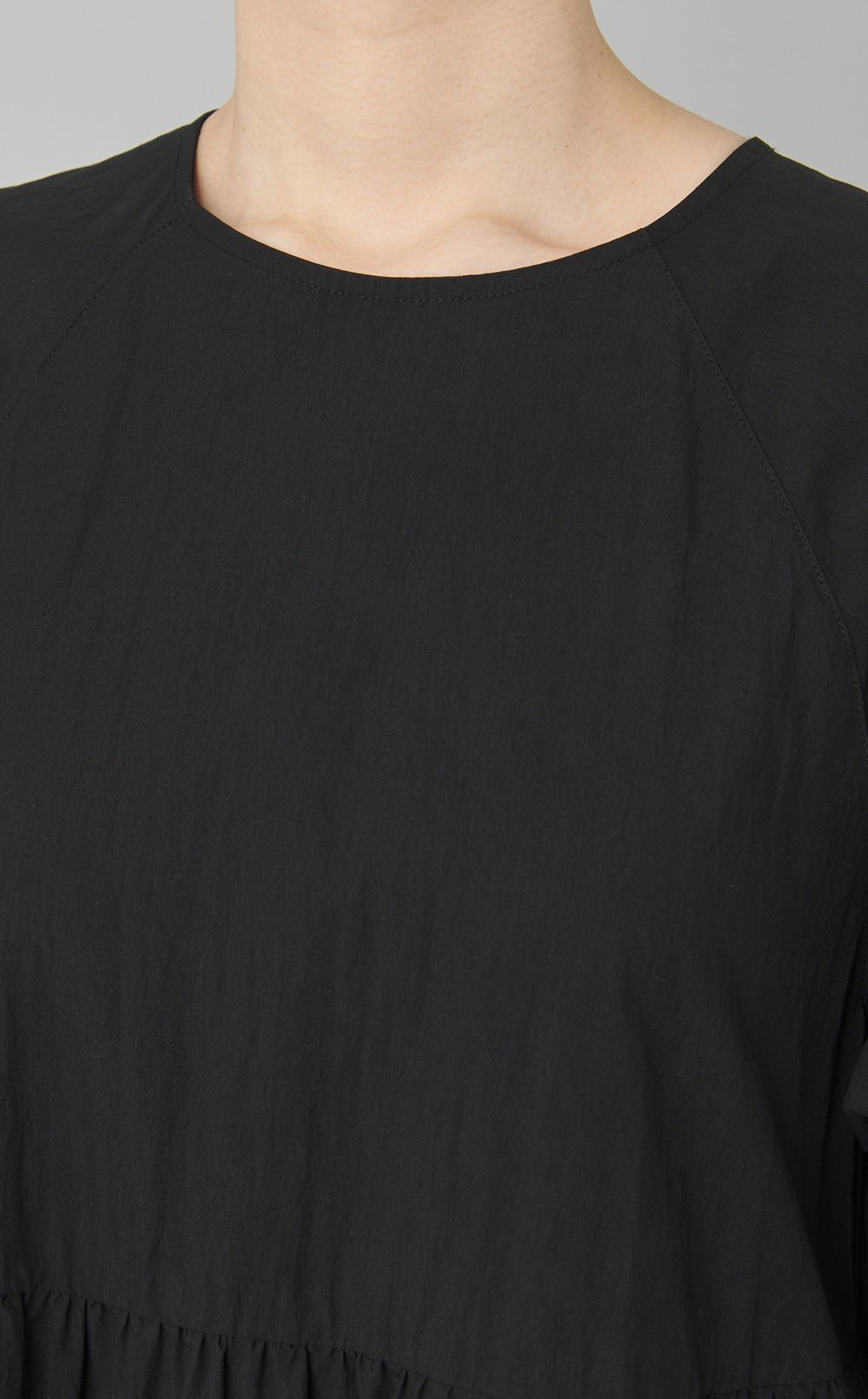 【reADdress】コットン混ティアードワンピース