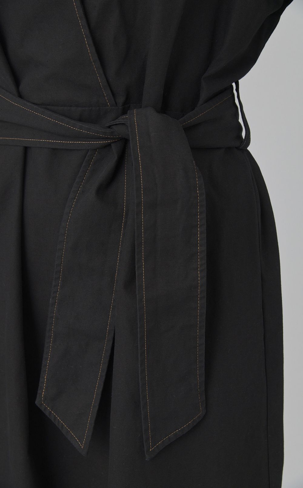 【reADdress】スキッパーベルテッドシャツワンピース