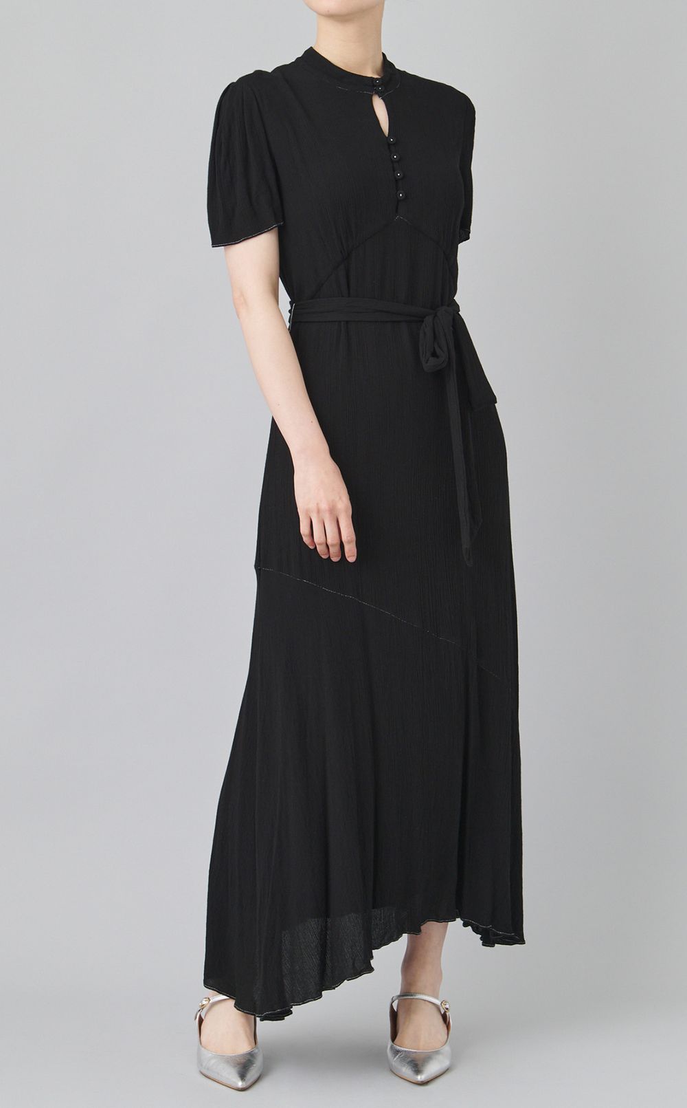 【reADdress】ベルテッドロングワンピース