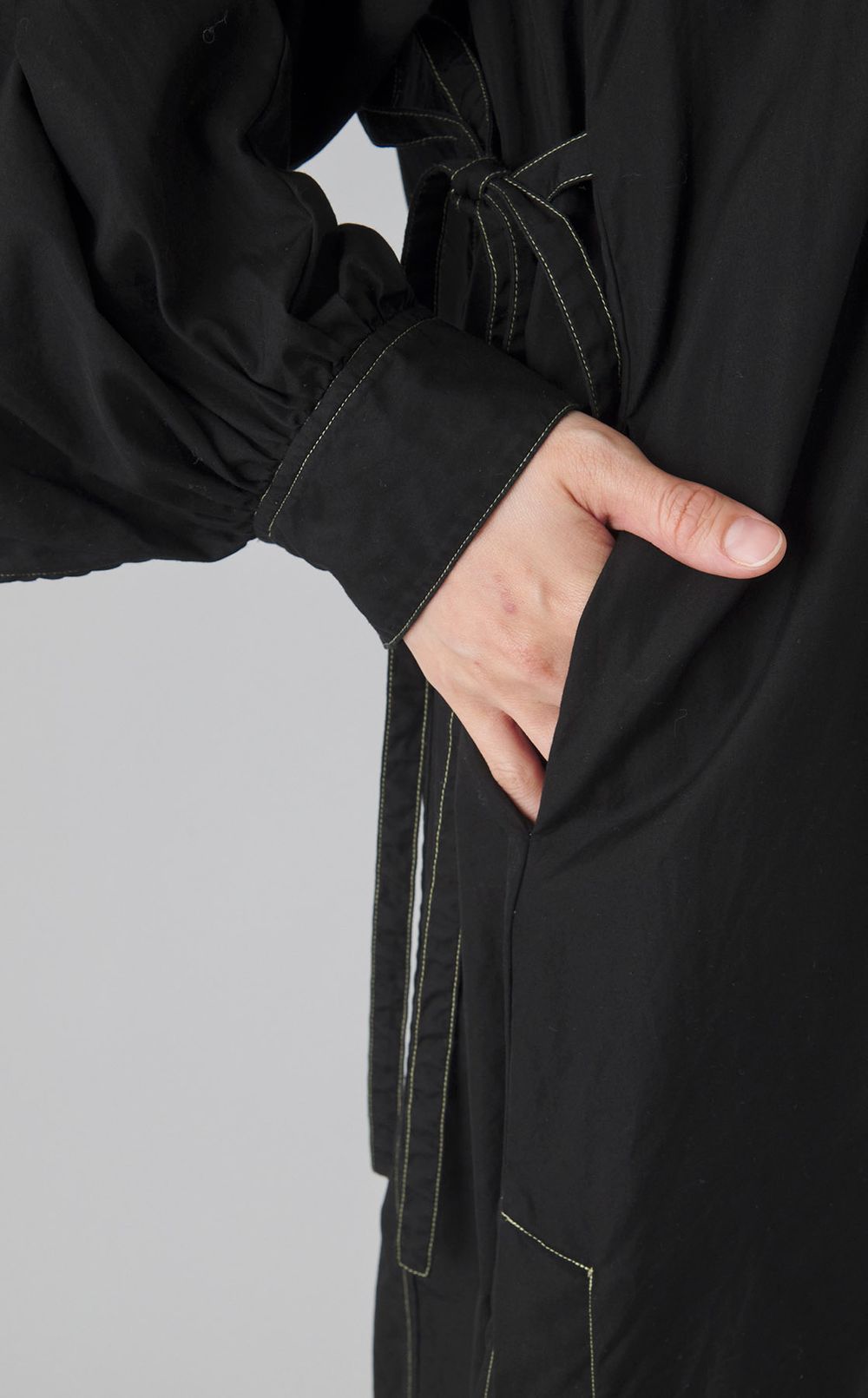 【reADdress】コットンポプリンパフスリーブワンピース