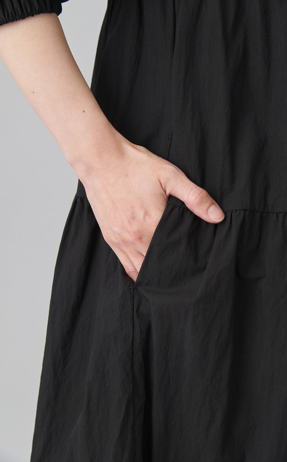 【reADdress】コットン混ティアードワンピース