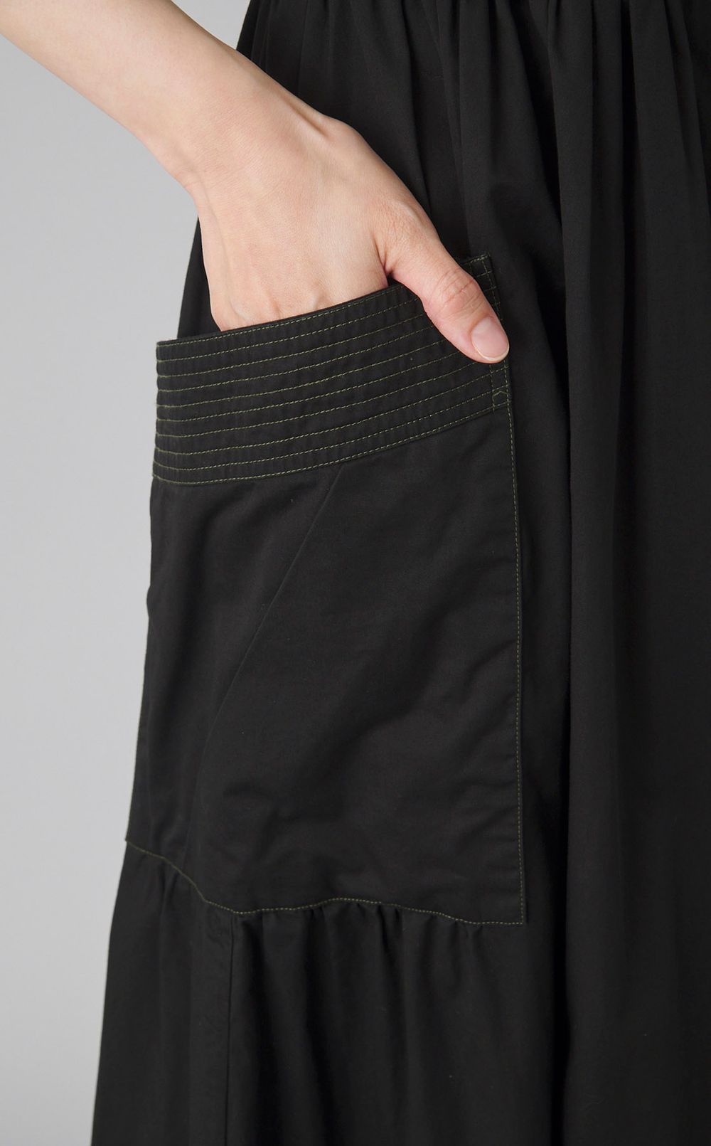 【reADdress】キャップスリーブロングシャツワンピース