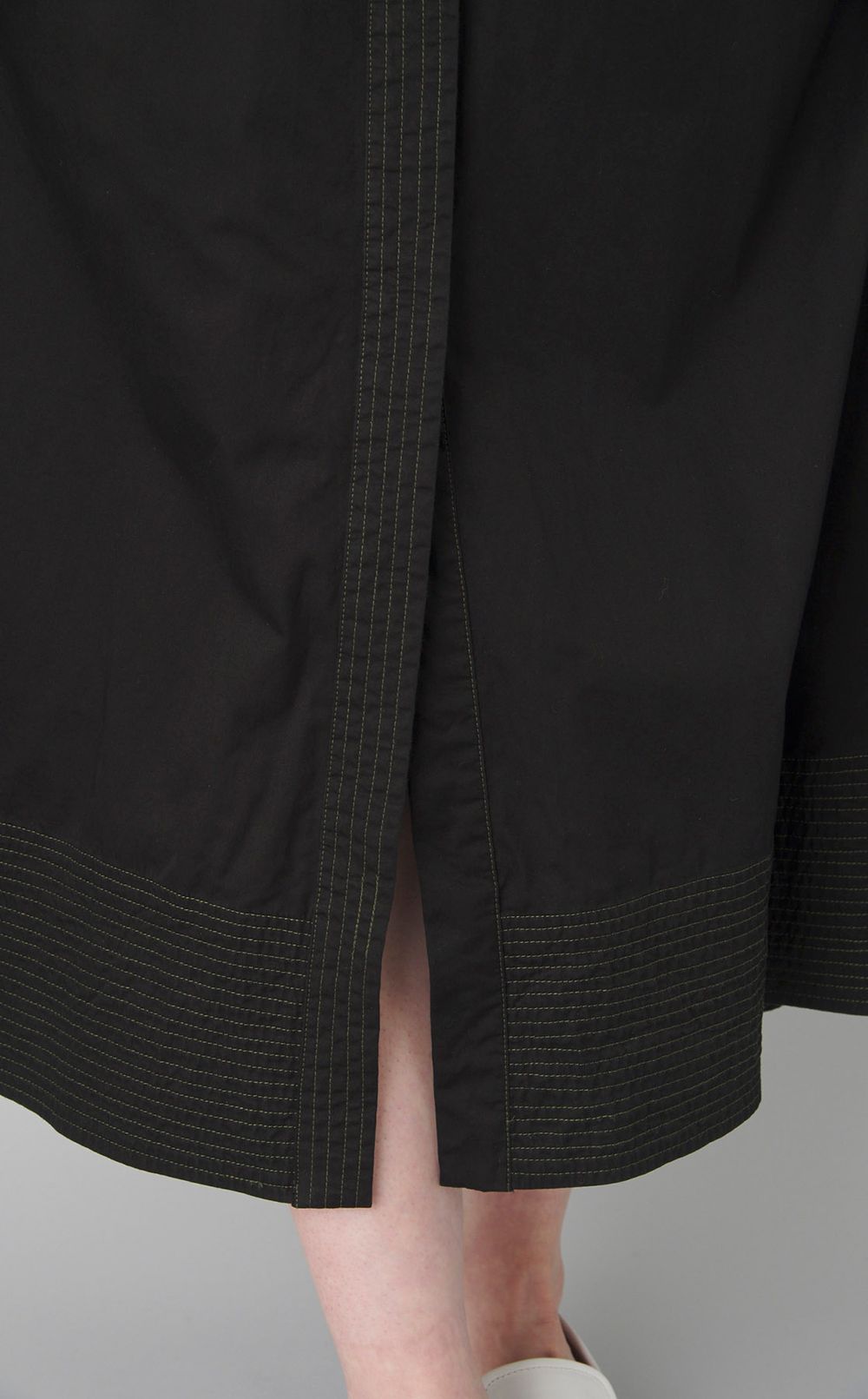 【reADdress】キャップスリーブロングシャツワンピース