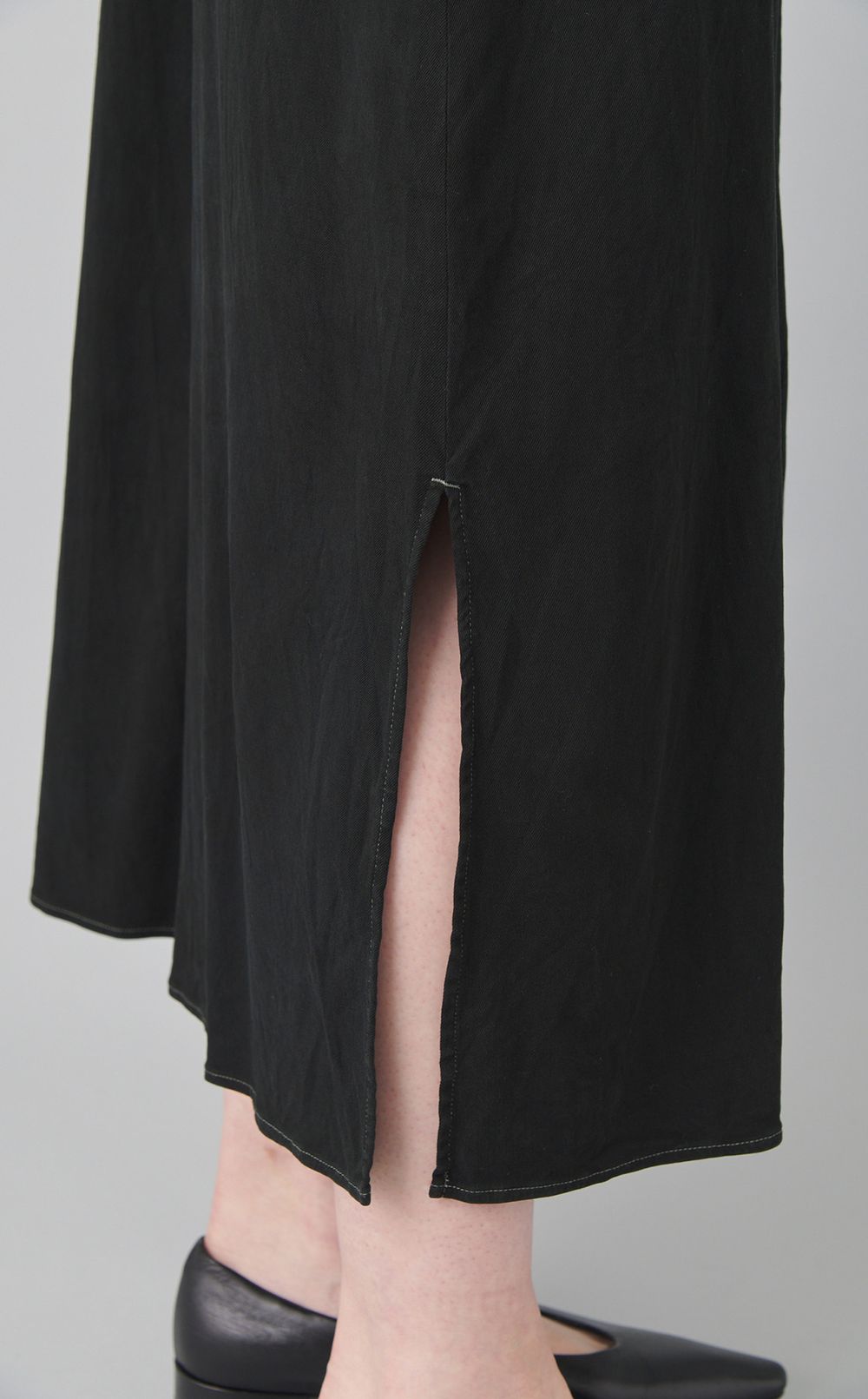 【reADdress】フレンチスリーブシルクワンピース