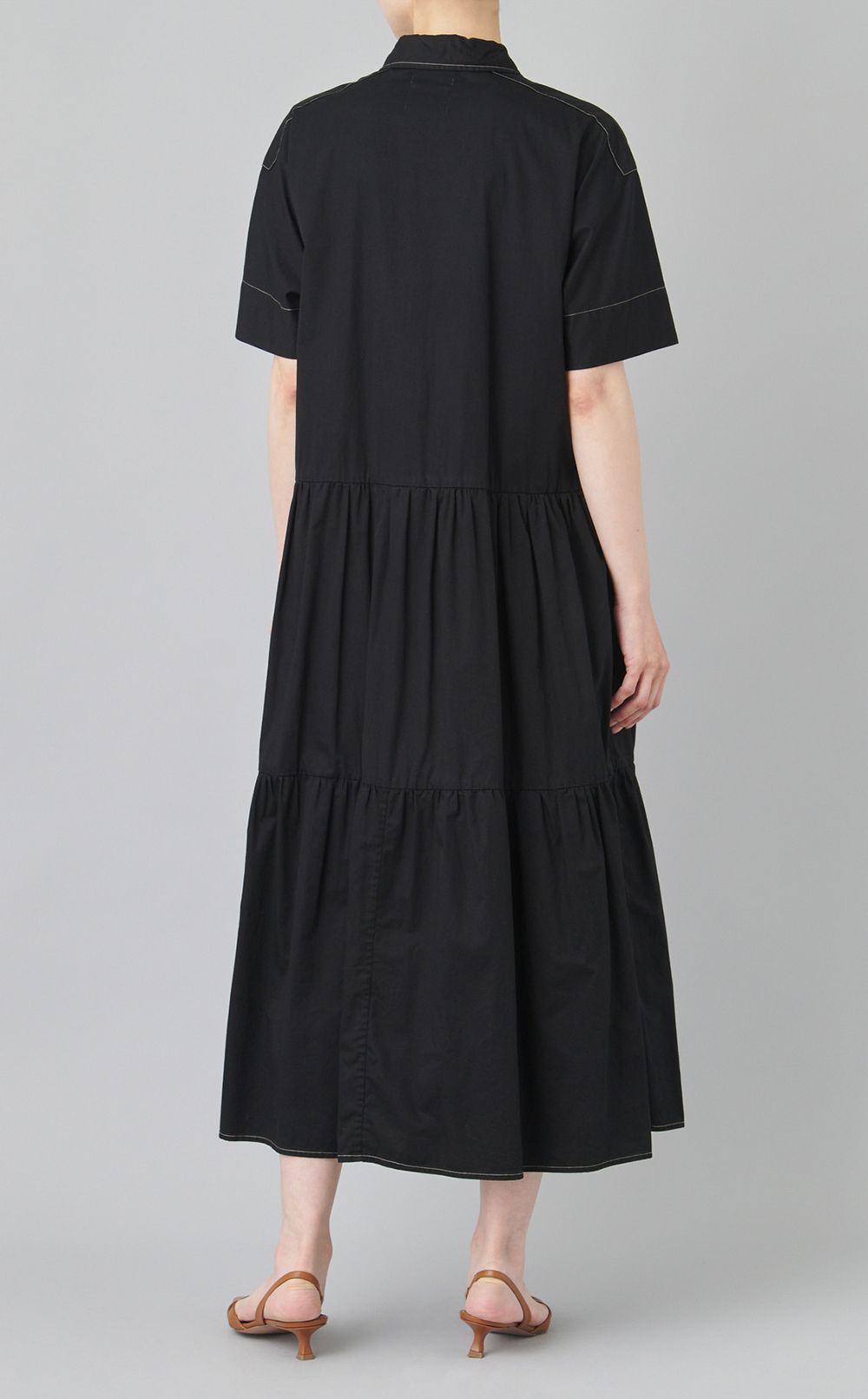 【reADdress】コットンティアードフレアワンピース