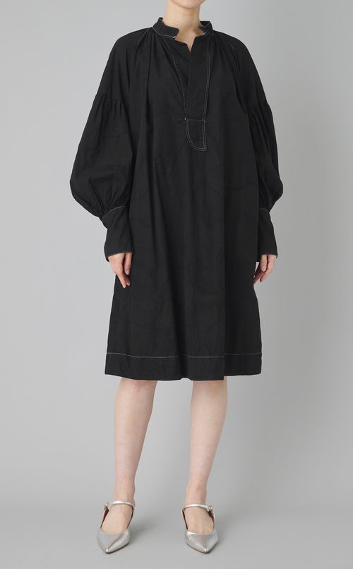 【reADdress】ワイドスリーブミディワンピース