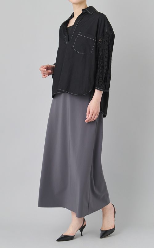 【reADdress】レースバルーンスリーブシャツ