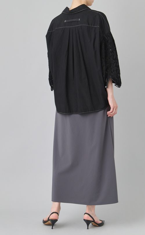 【reADdress】レースバルーンスリーブシャツ