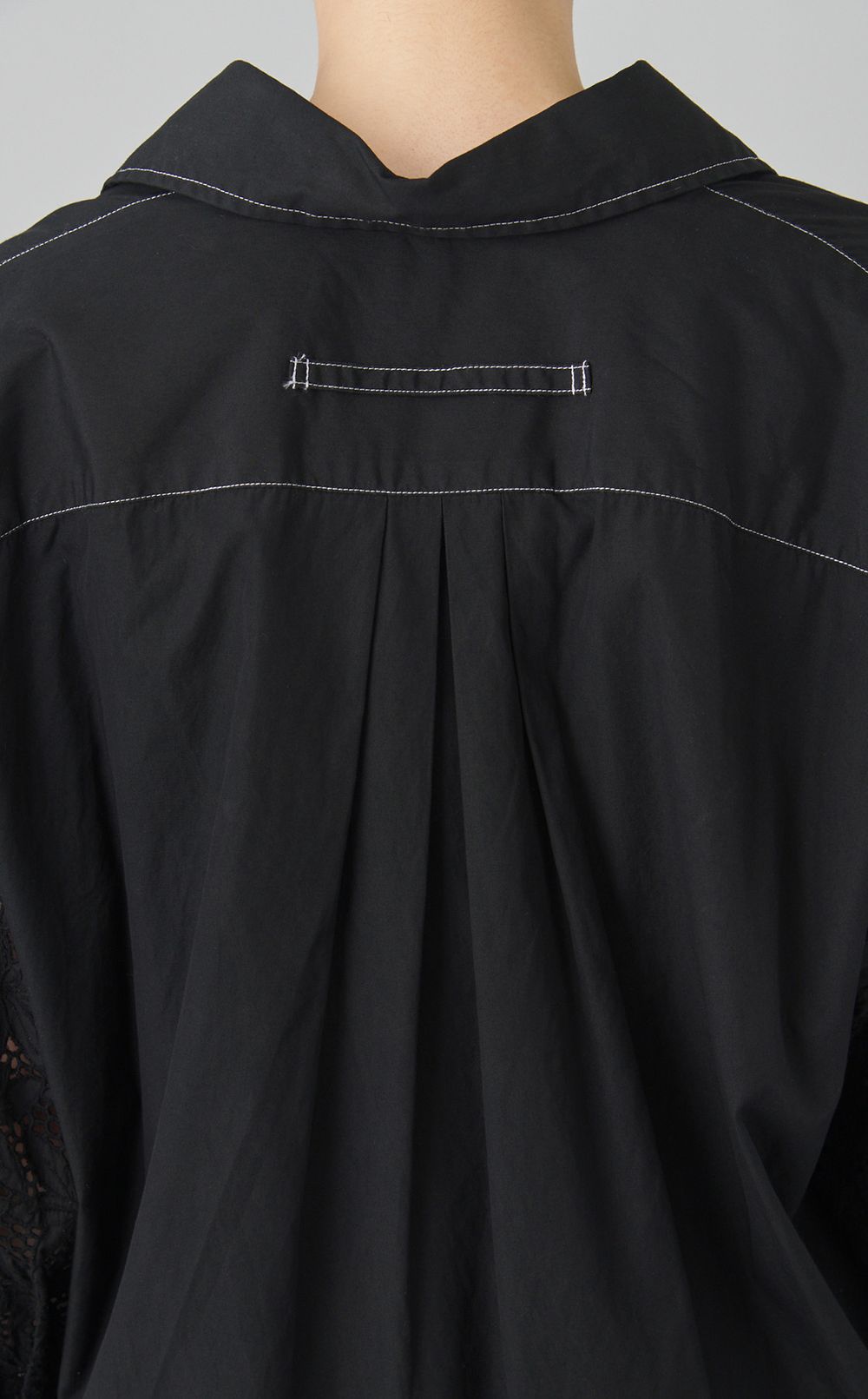 【reADdress】レースバルーンスリーブシャツ