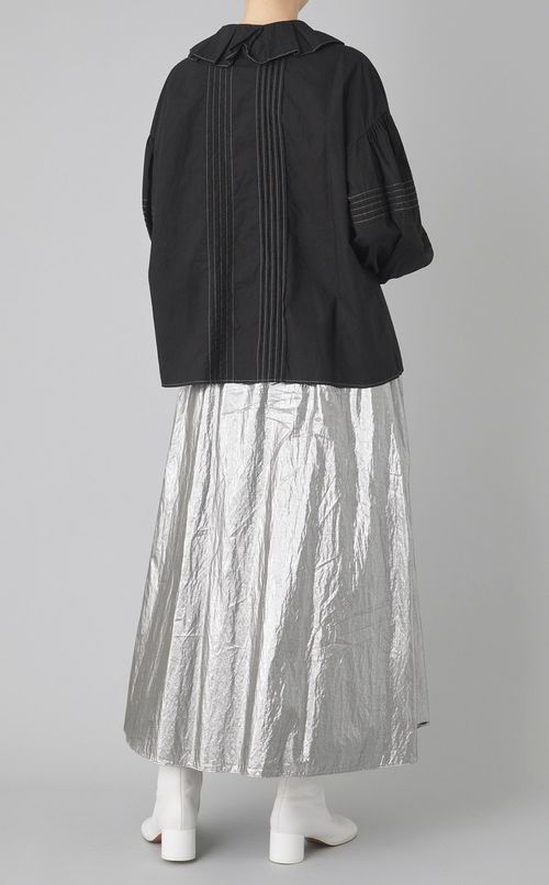 【reADdress】プリーツカラーブラウス