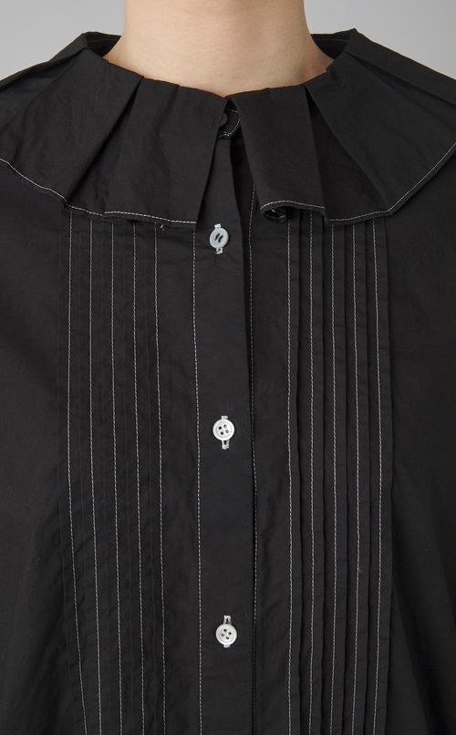 【reADdress】プリーツカラーブラウス