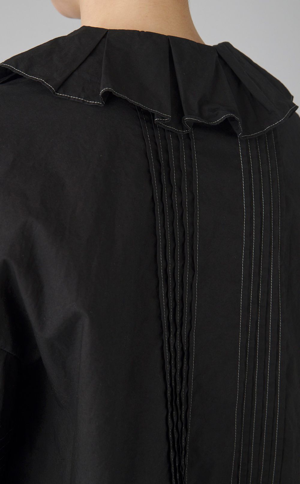 【reADdress】プリーツカラーブラウス