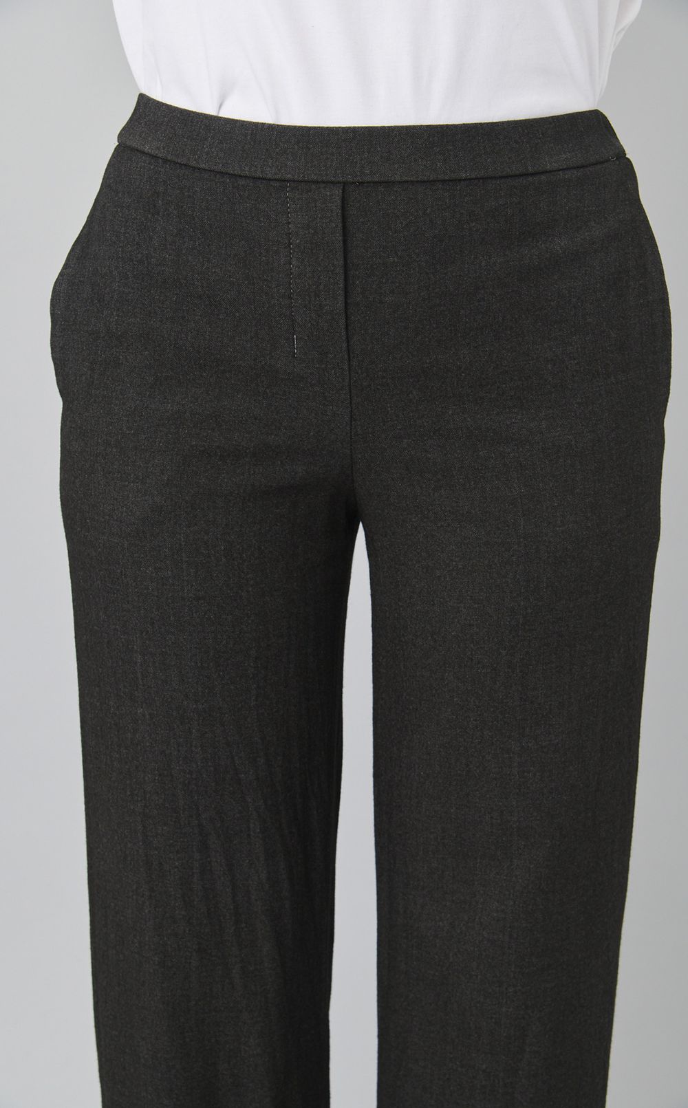 【reADdress】ウール混ワイドパンツ