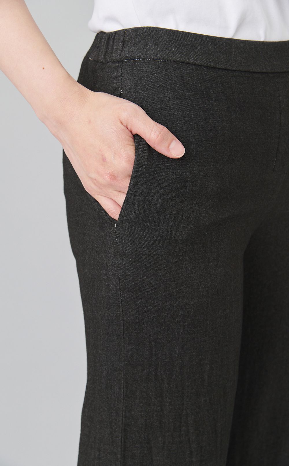 【reADdress】ウール混ワイドパンツ